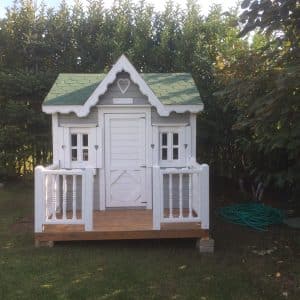 Ahşap Oyun Evi Beyaz - 1410