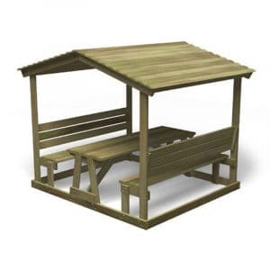 Ahşap Çatılı Piknik Masası - 1315